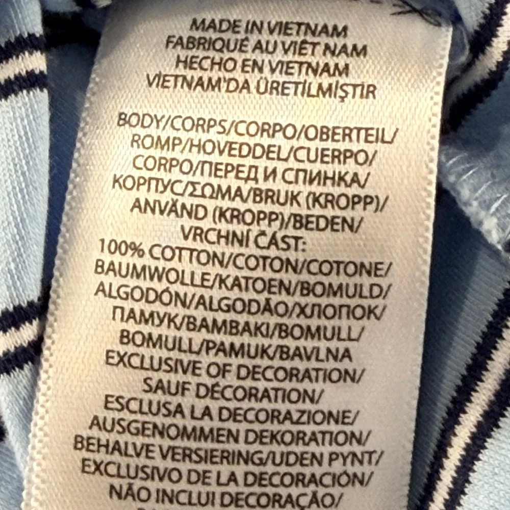 Polo Ralph Lauren Custom Slim Fit Striped Polo Shirt Mens XL Light Blue Pony